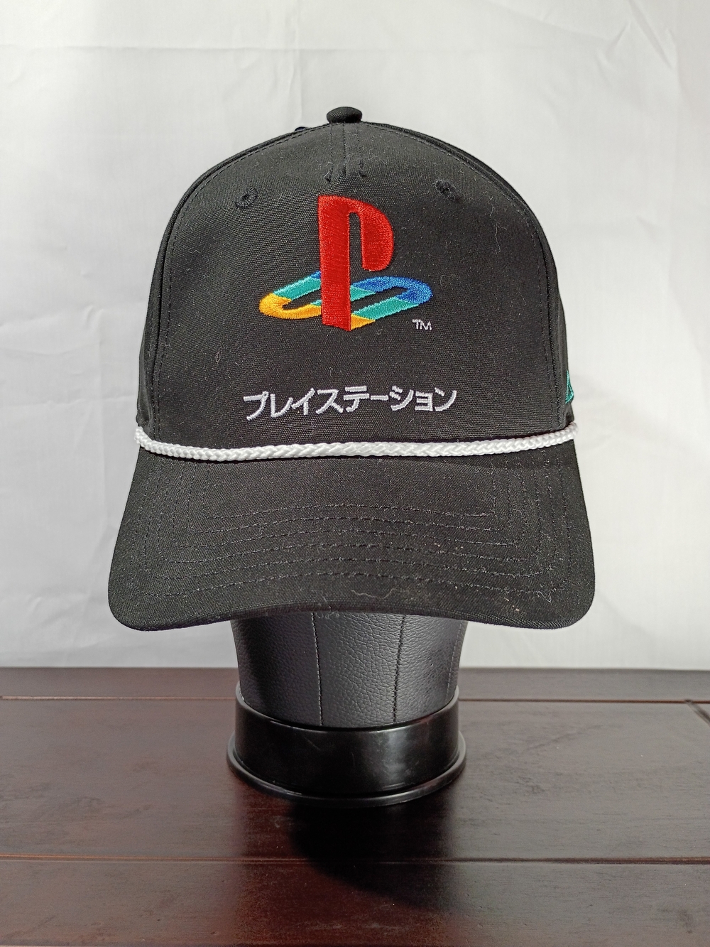 Sony Black Baseball Cap with Multicolor PlayStation Logo